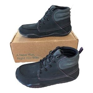 KURU Quest Boots Womens Size 12 Jet Black Nubuck Ankle Hiking Comfort Walking